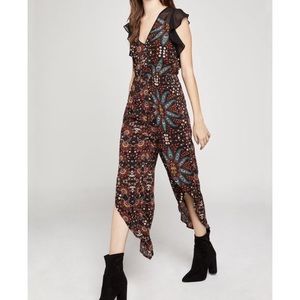 🆕NWT Floral Slit leg Jumpsuit